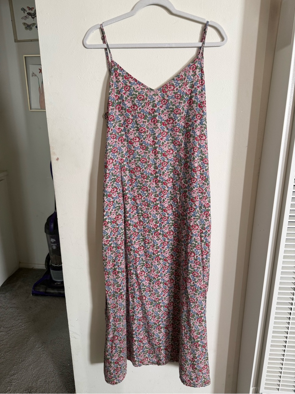 Only Hearts Pink and Green Floral Maxi Slip Dress